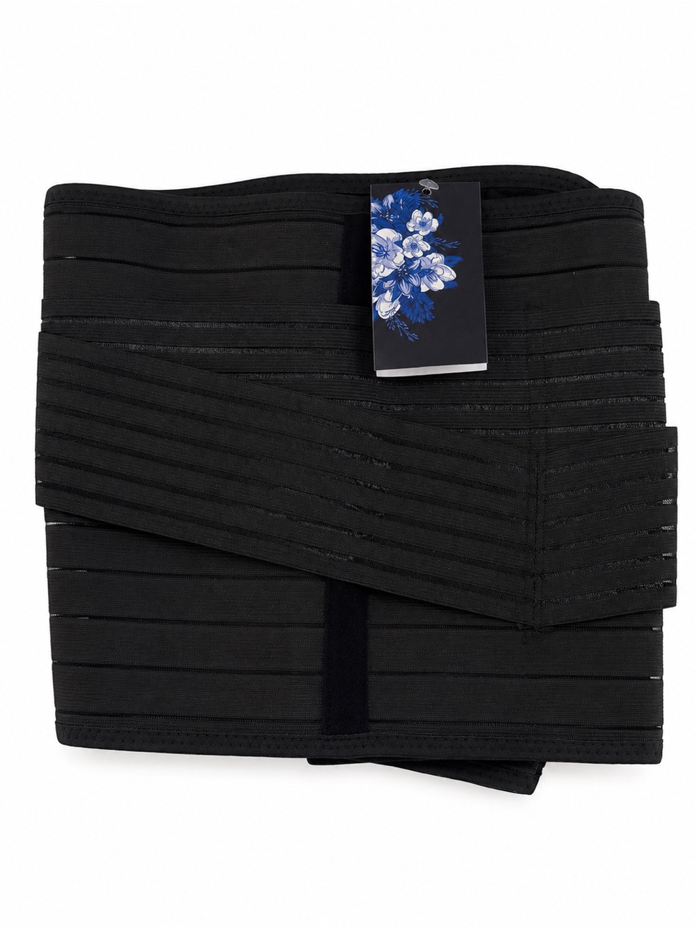 ChongErfei 3-in-1 Postpartum Belly Wrap Waist Support Belt Black One Size
